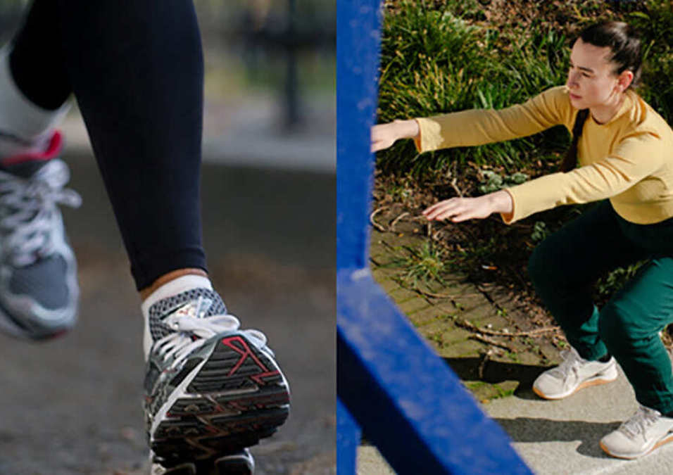 Girl exercising
