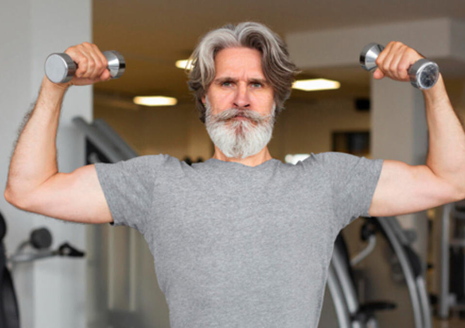 man exercising
