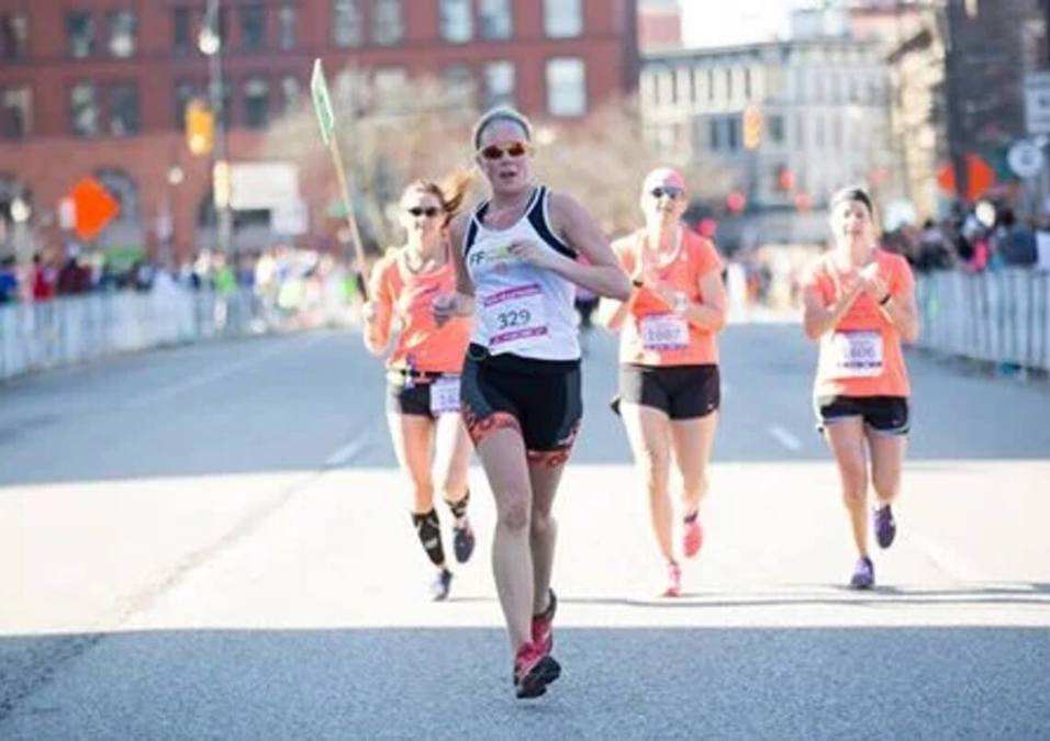 Girls running