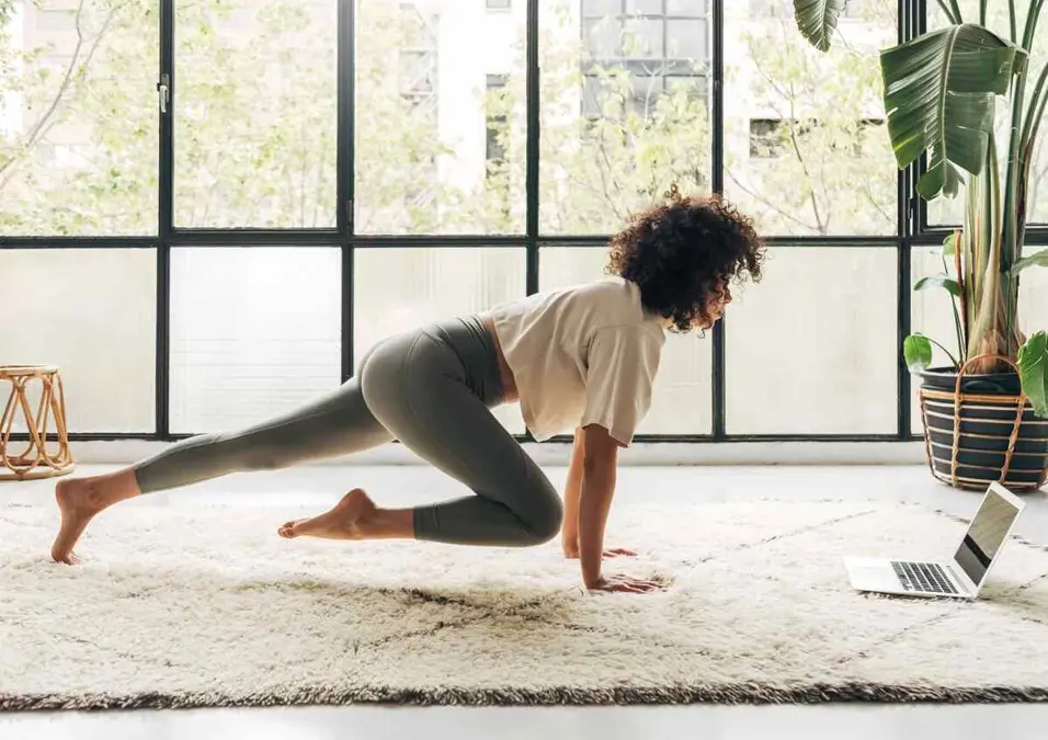 Girl exercising