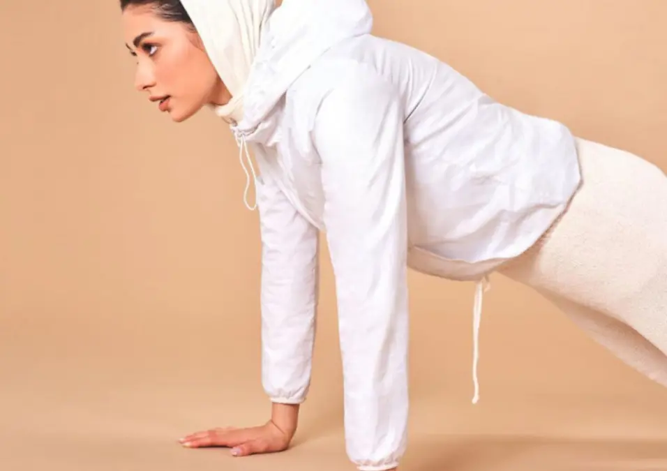 Girl exercising