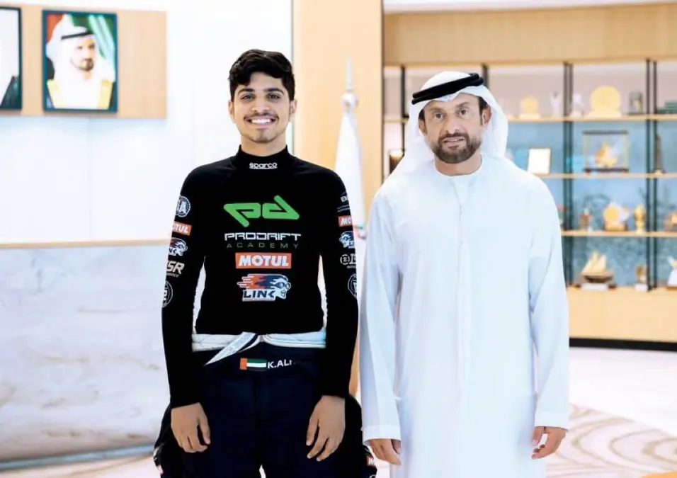 دعم خليفة الفلاسي كموهبة إماراتية صاعدة في سباقات الدرفت