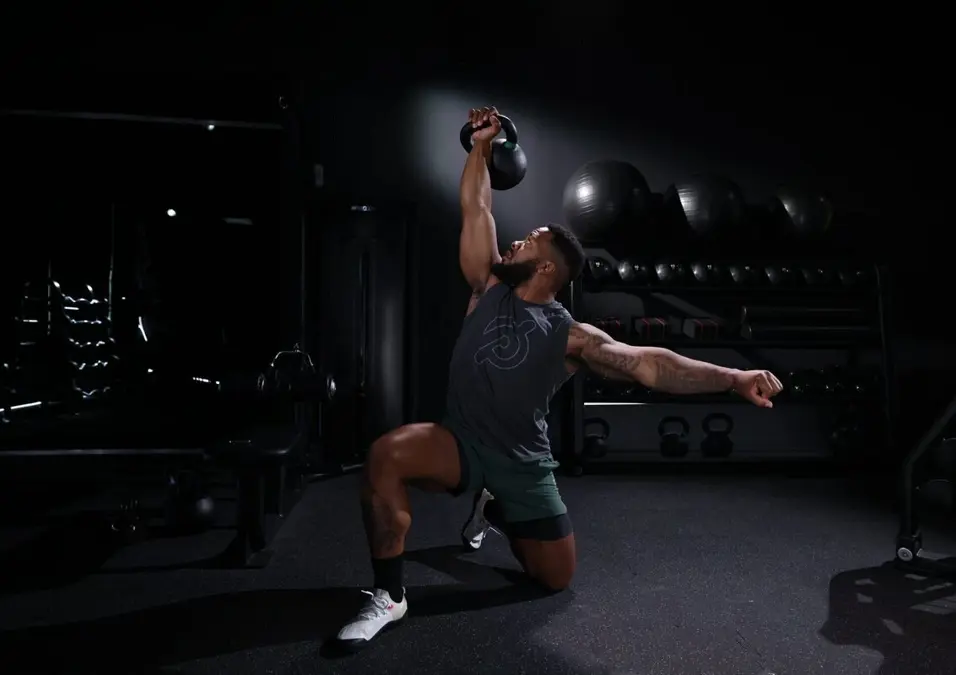 man exercising