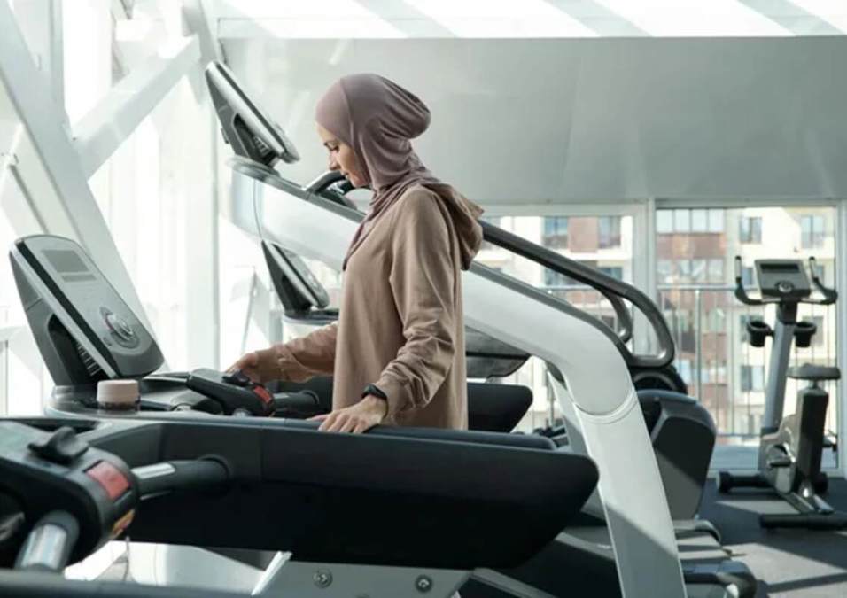 Girl exercising