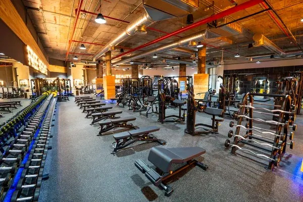 Gymnation Qurtubah Men's Gym Free Weights Area