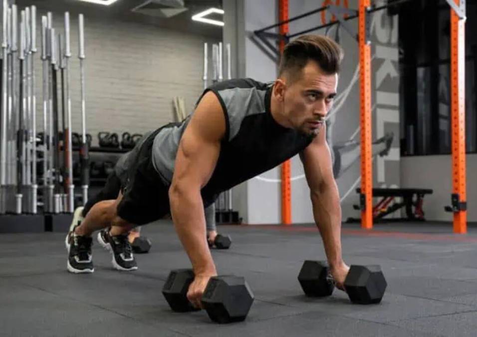 man exercising