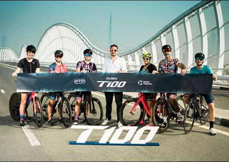 Men riding bicycles