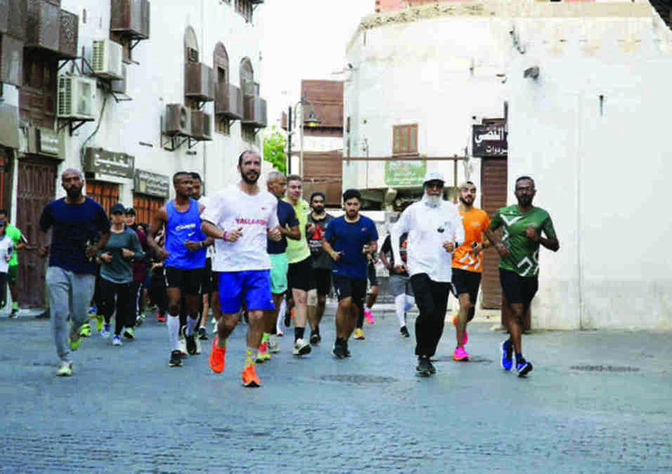 people exercising
