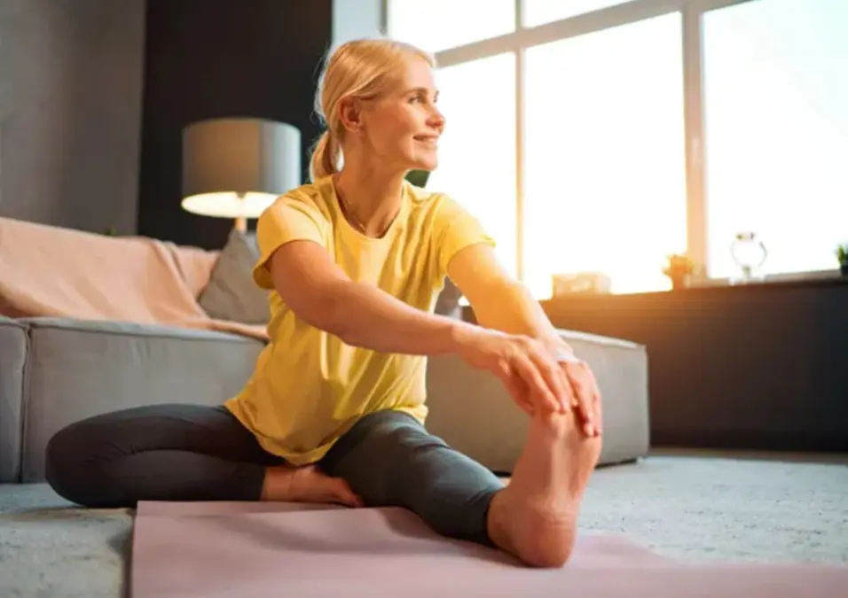 Girl exercising