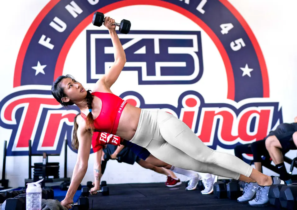 Girl exercising