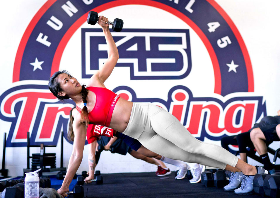 Girl exercising