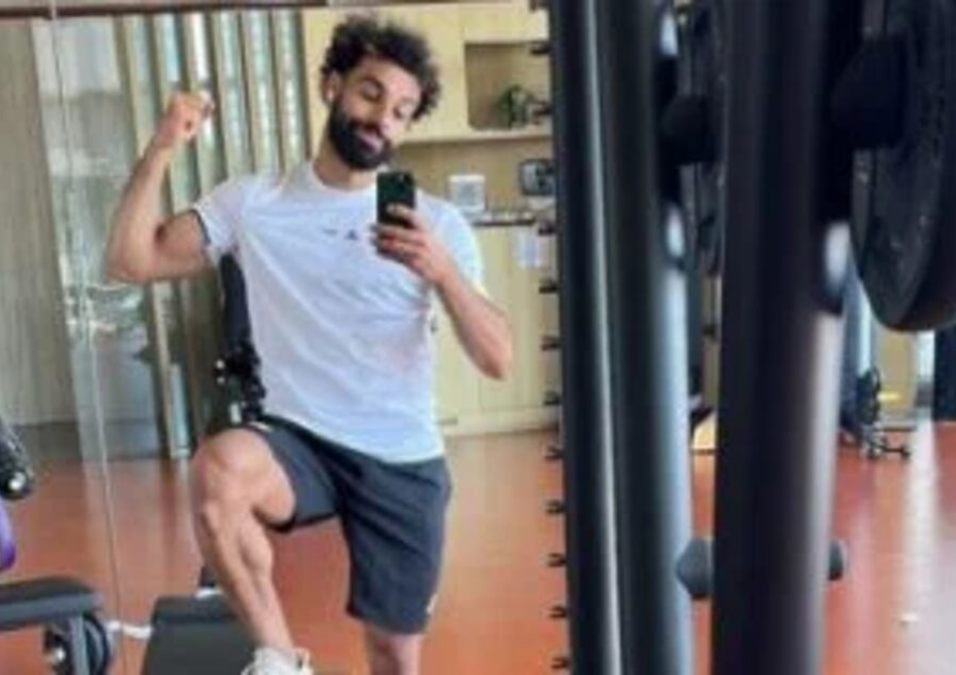 تدريبات محمد صلاح في الجيم