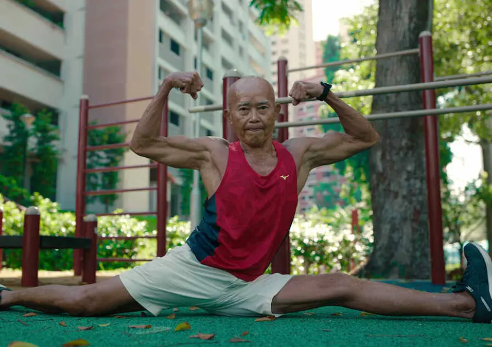 old men exercising