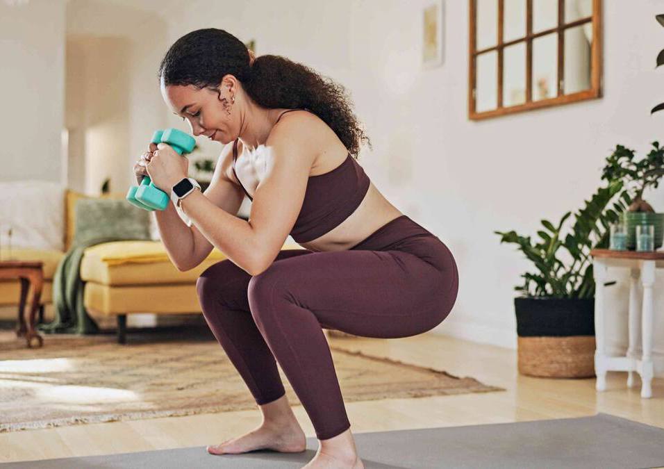 Girl exercising