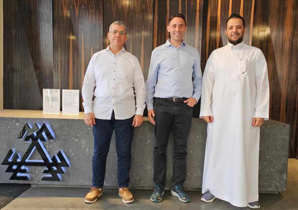 Sami Asad, Orbit4 CEO Daniel Jones and Fares Alghamdi / Orbit4