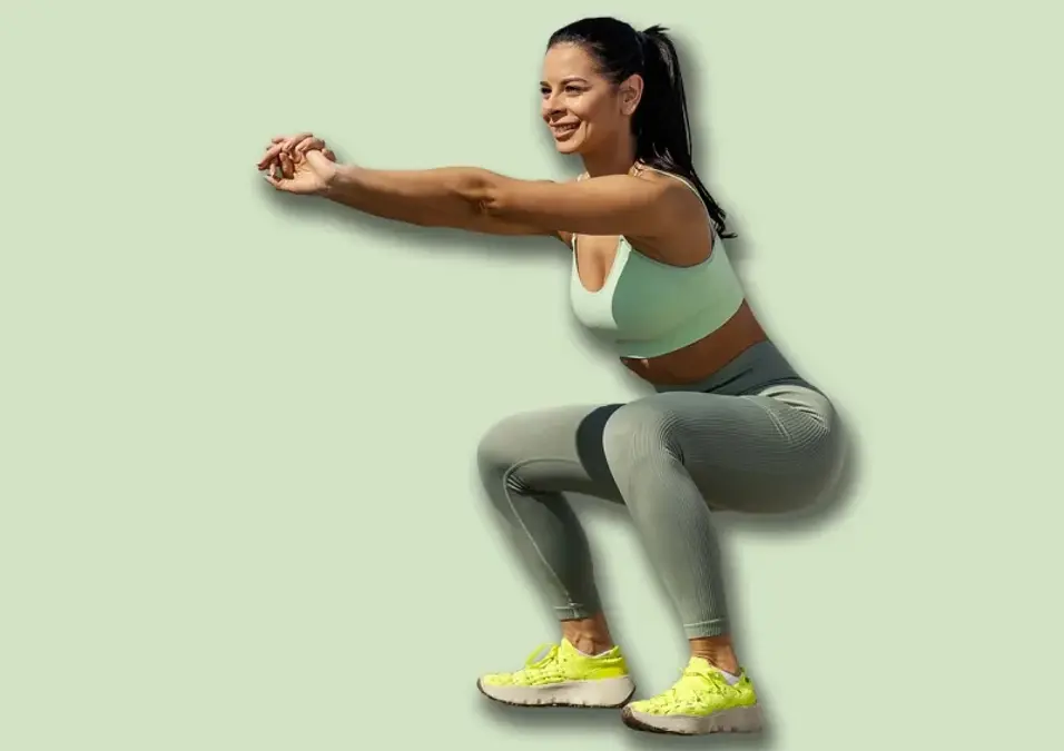 Girl exercising