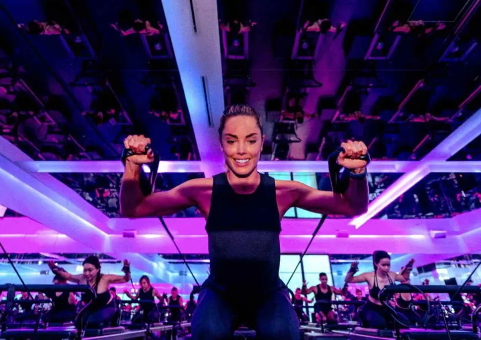 Girl exercising
