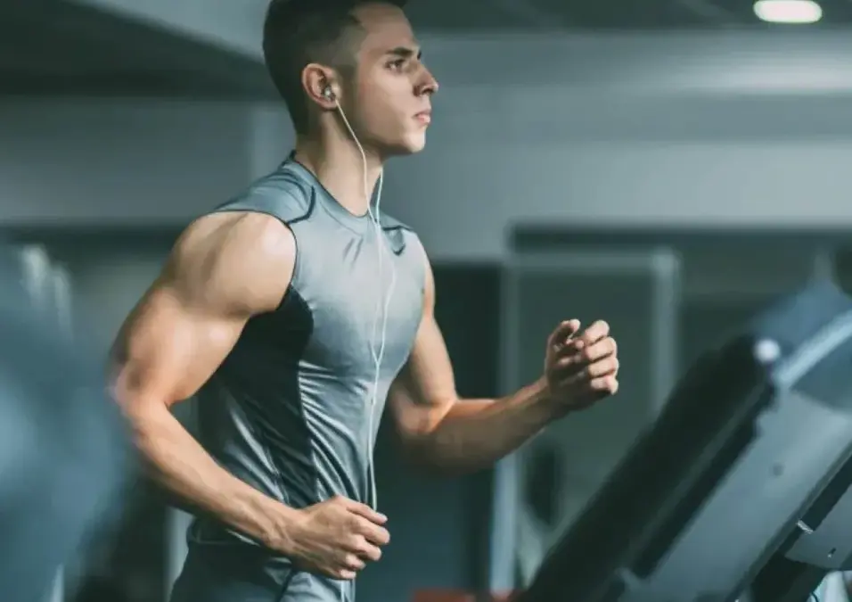 man exercising