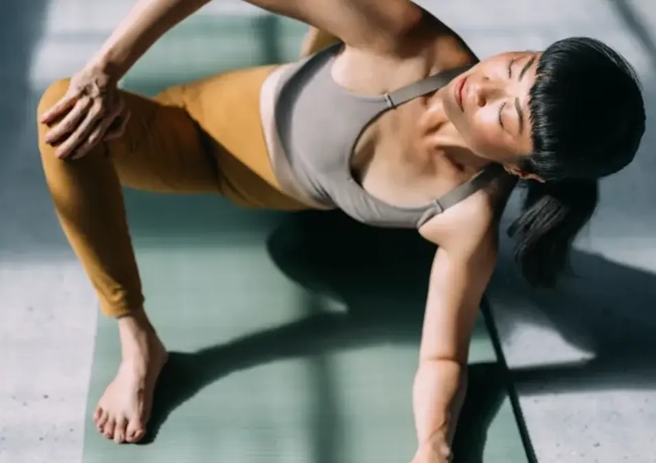 Girl exercising