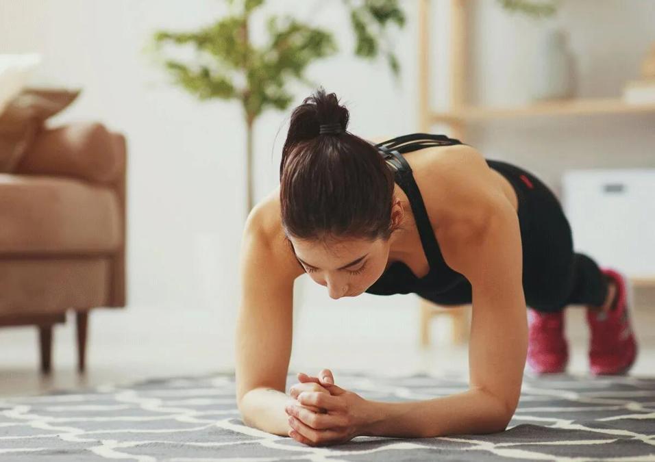 Girl exercising