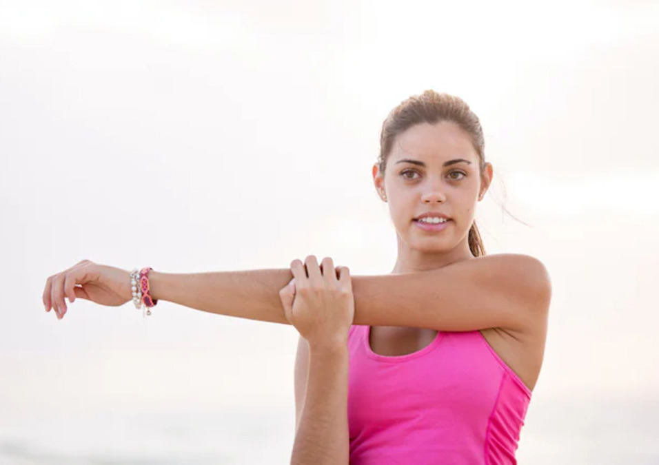 Girl exercising