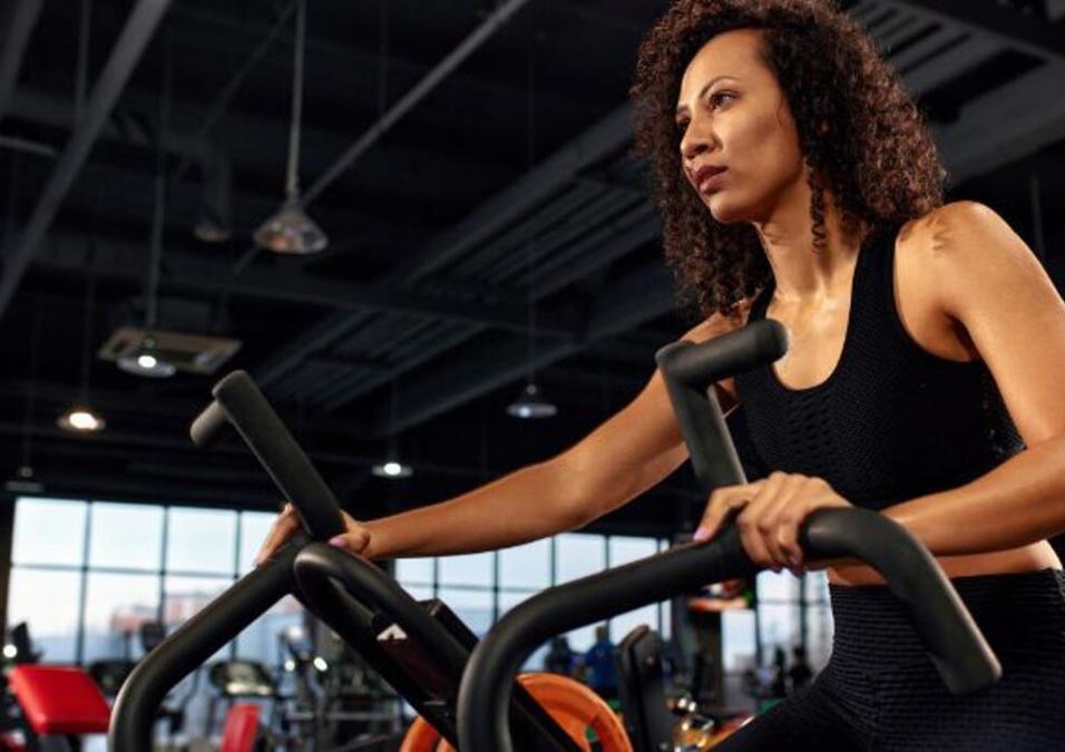 Girl exercising