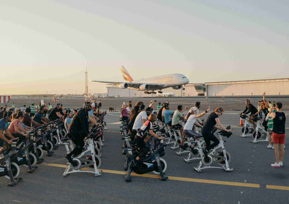 DXB Hosts Runway Spin Class