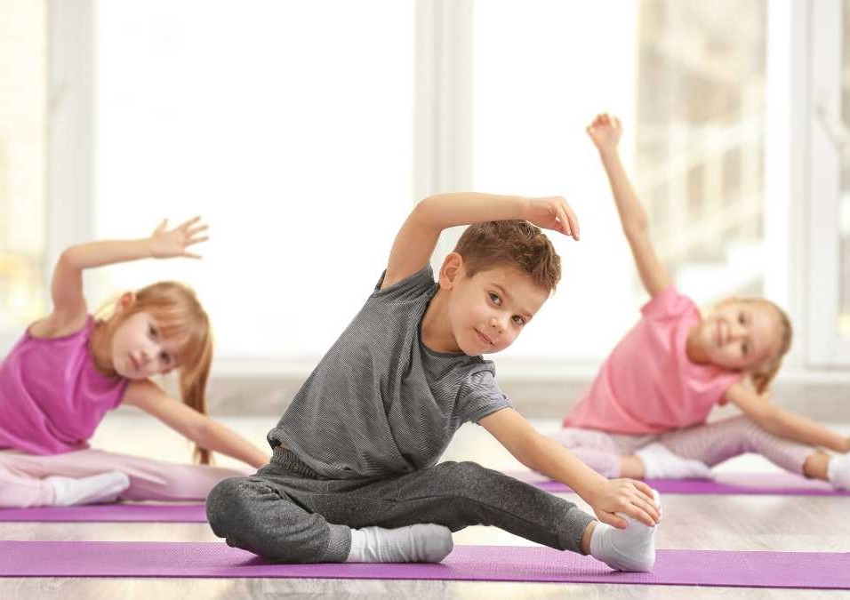 Kids exercising