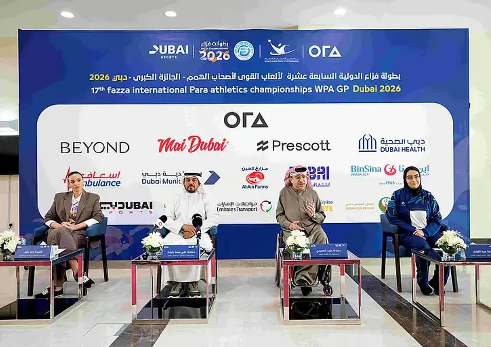 دبي عاصمة الإرادة بطولات فزاع الدولية 2026 تجمع 500 رياضي