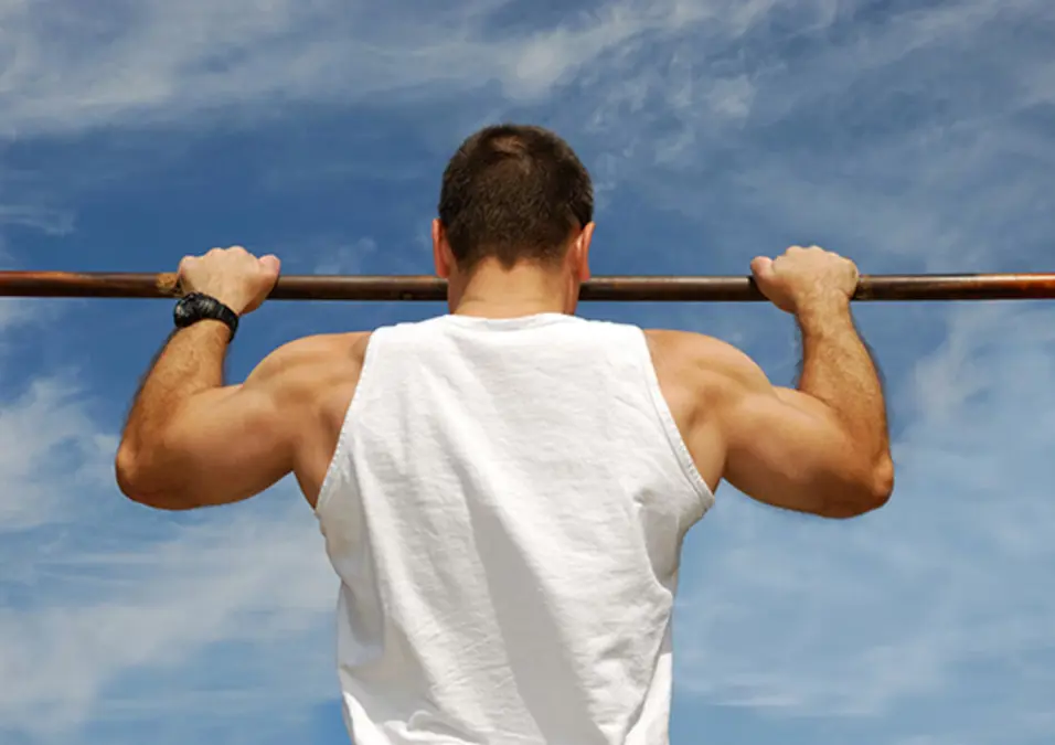 man exercising