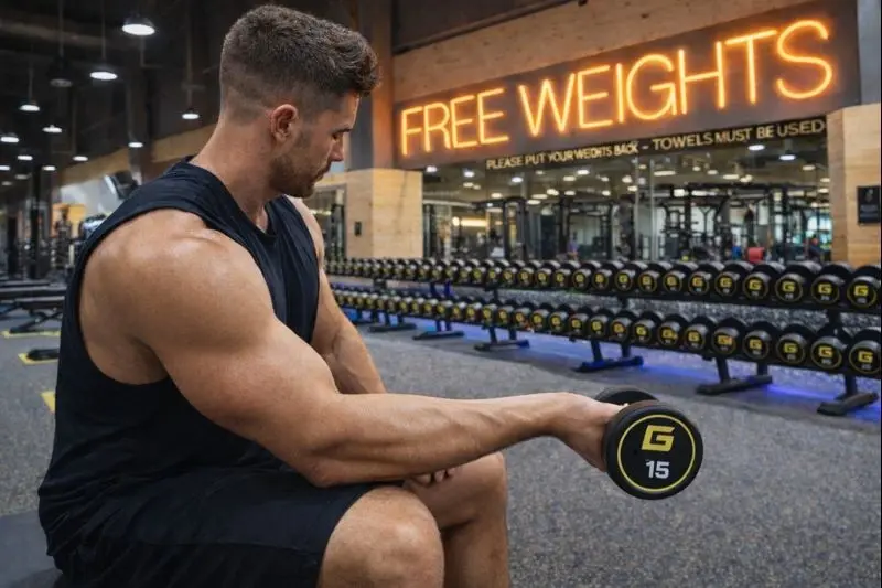 Dumbbell One Arm Wrist Curl (1)