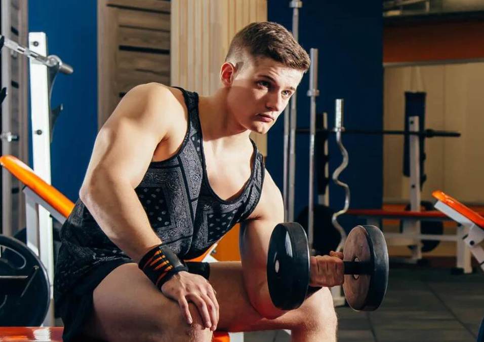 man exercising