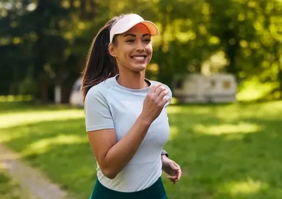 Girl exercising