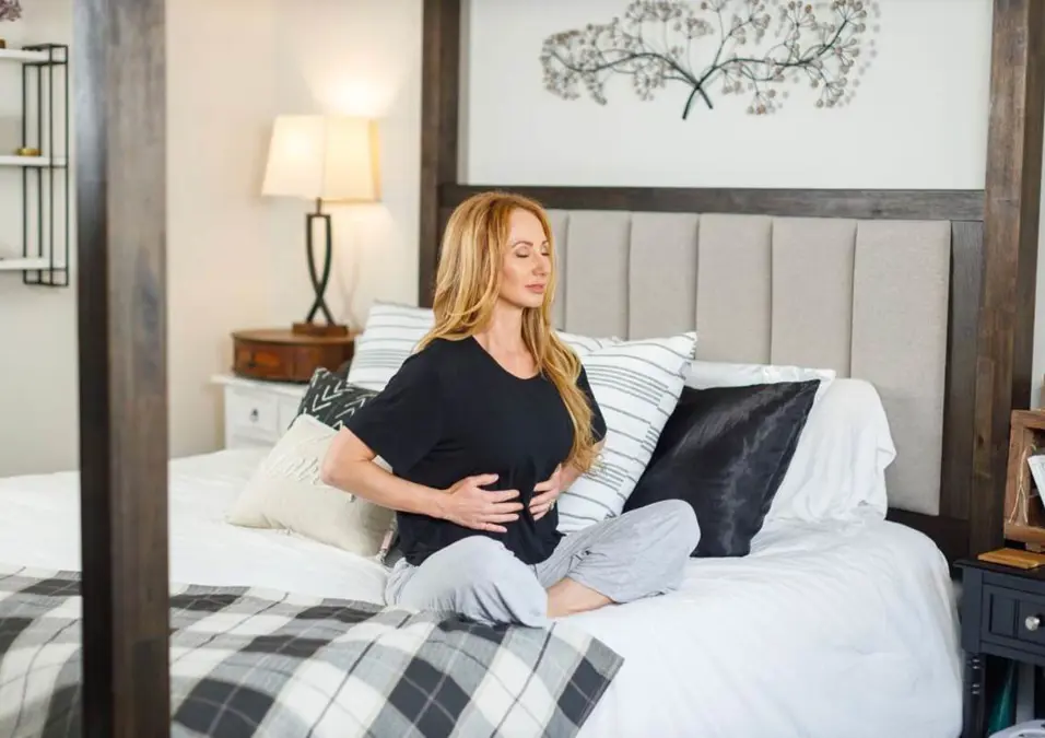 girl waking up from sleep