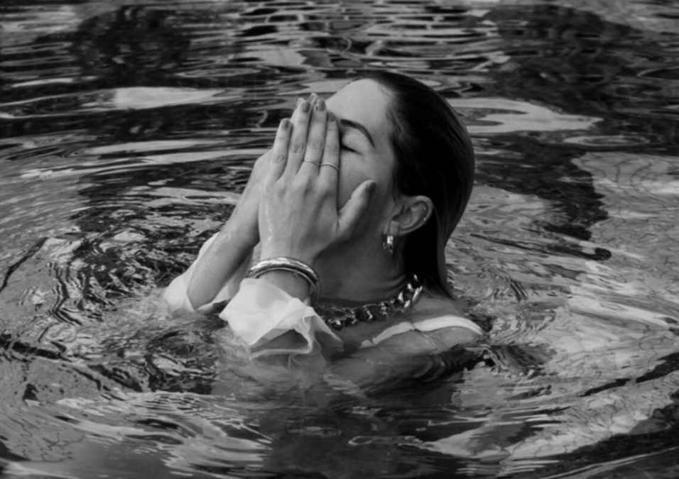 girl in pool