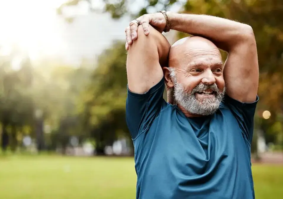 man exercising
