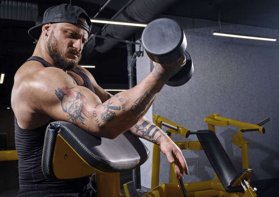 man exercising