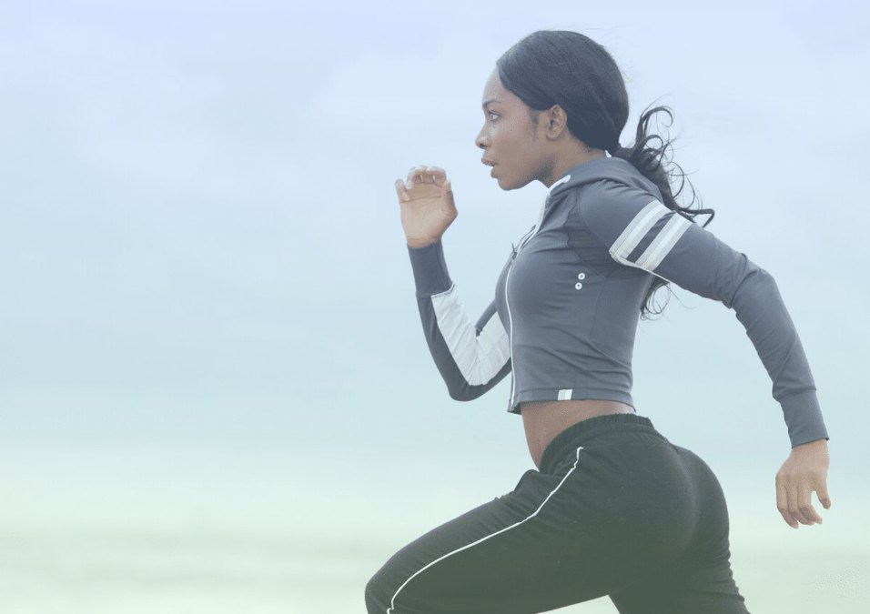 Girl exercising
