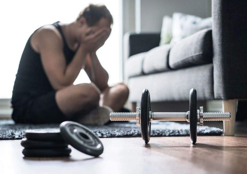 man exercising