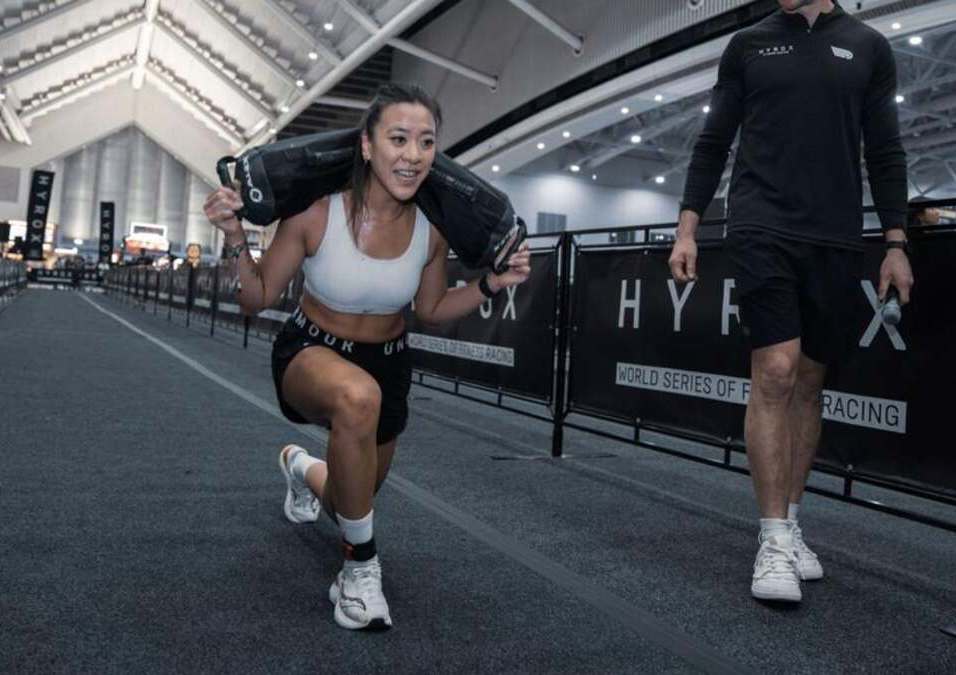 Girl exercising