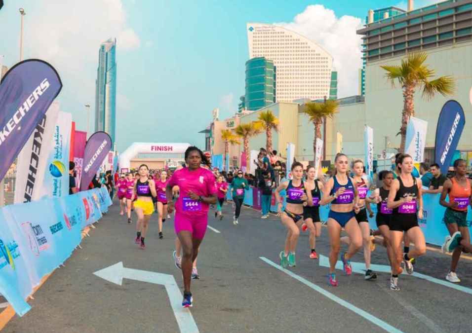 Women running