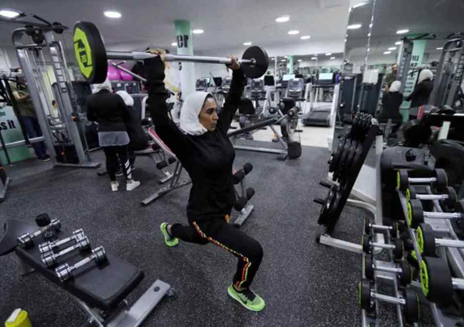 Girl exercising