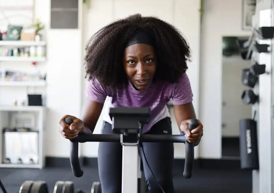 Girl exercising