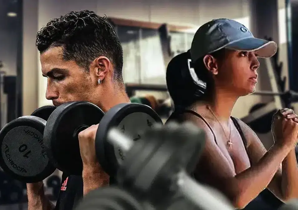 Cristiano Ronaldo and Georgina Rodriguez's Home Gym Session