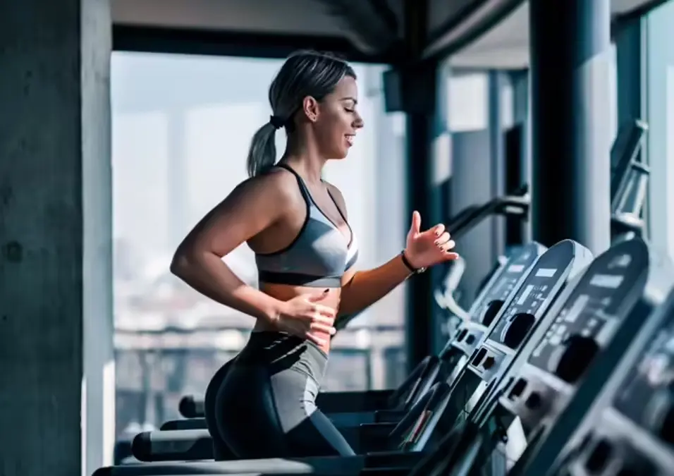 Girl exercising