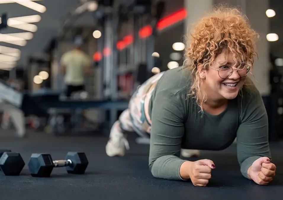 Girl exercising