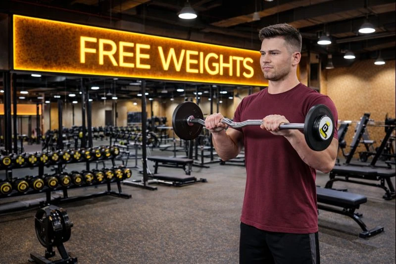 EZ Barbell Reverse Grip Curl