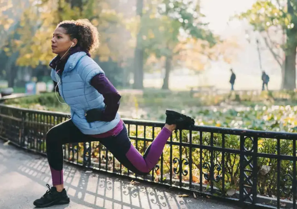 Girl exercising