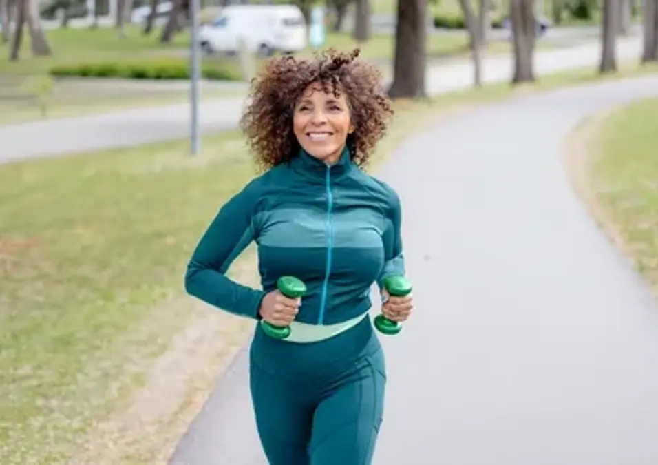Girl exercising