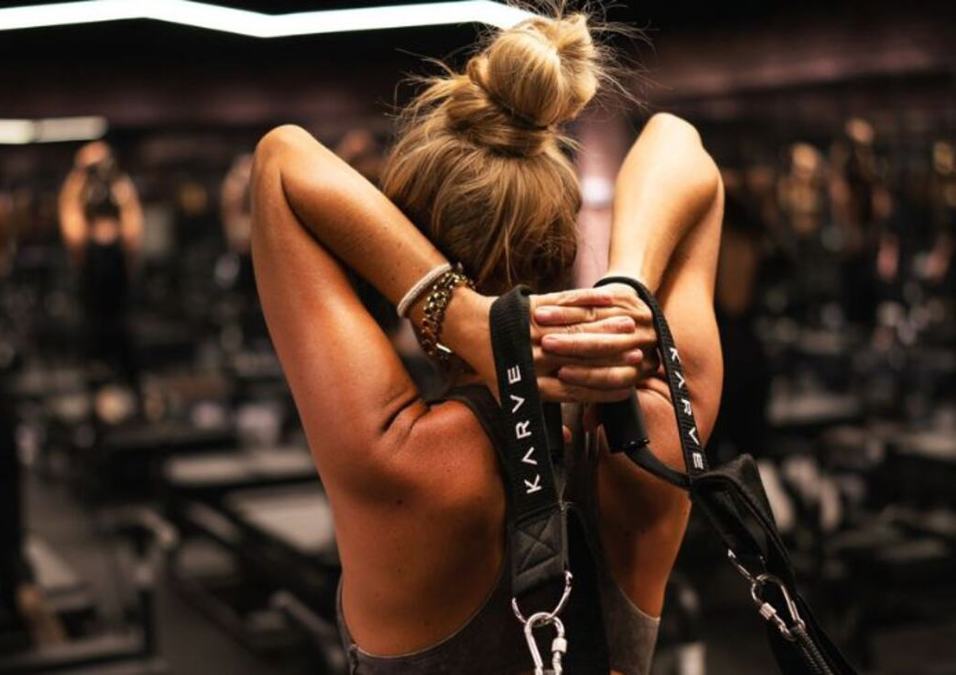 Girl exercising